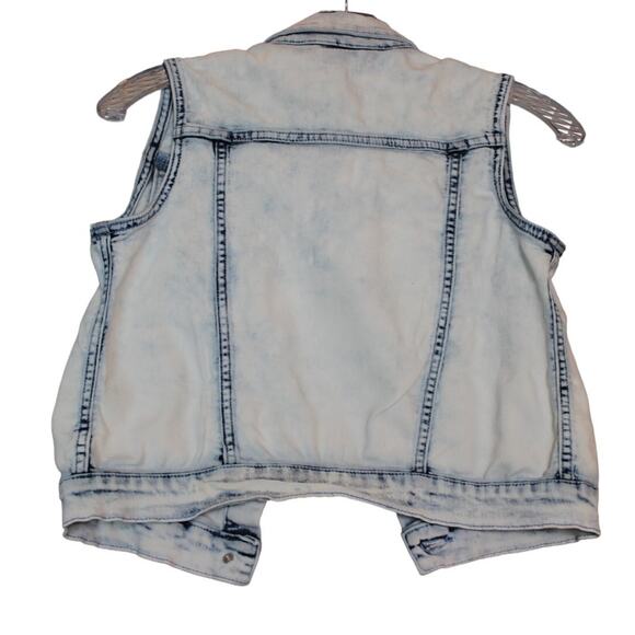 KIDPIK Girls Sleeveless Light Wash Stretch Denim‎ Vest Size Large - Picture 6 of 6